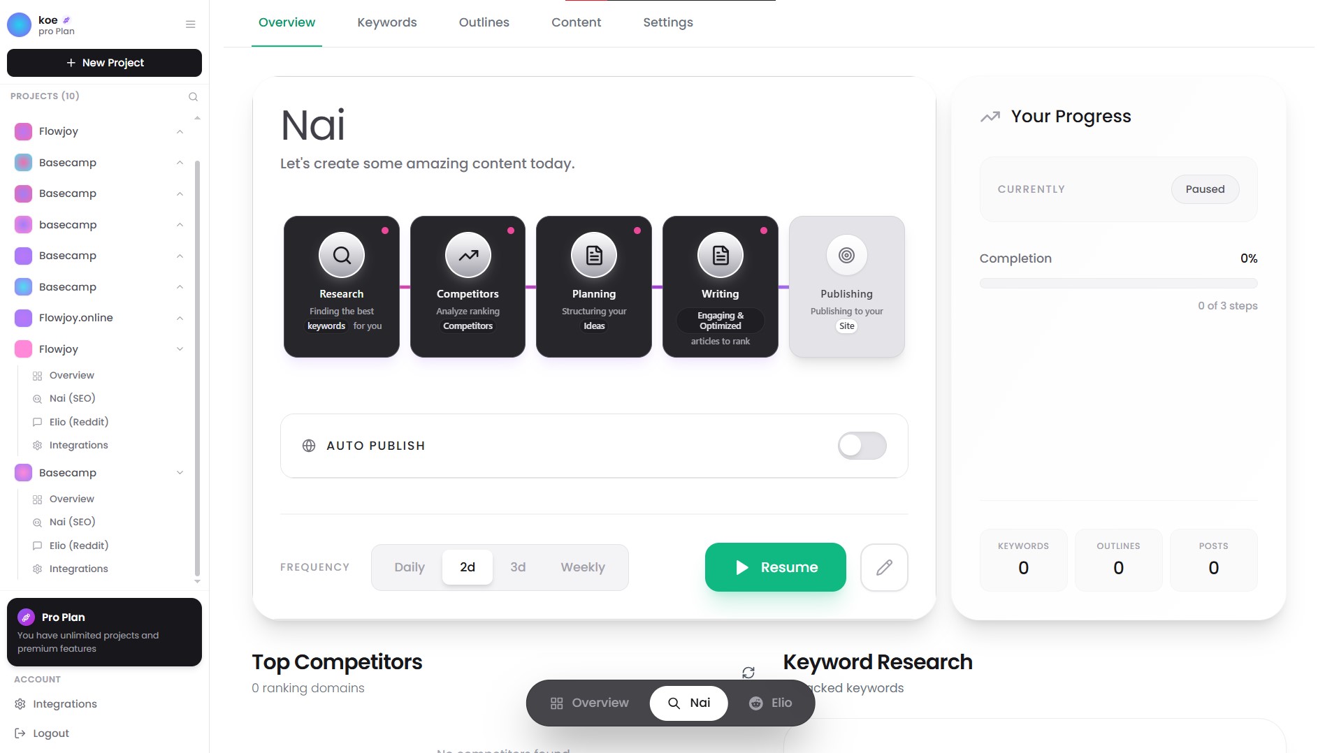 Nai visual workflow interface